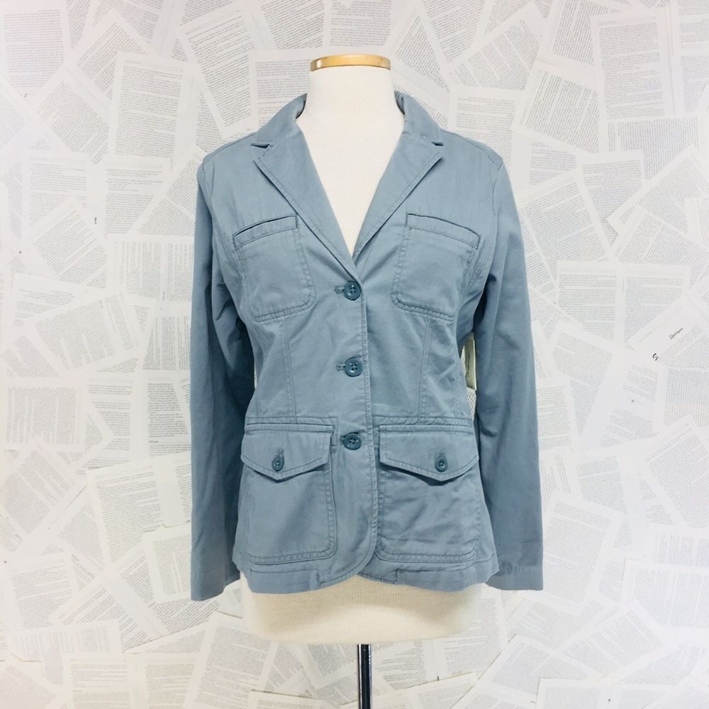NWT Eddie Bower Light Weight khaki Jacket 6P